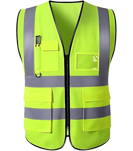 Amazon | 反射服安全 ベスト ビブス メッシュ イエロー オレンジ